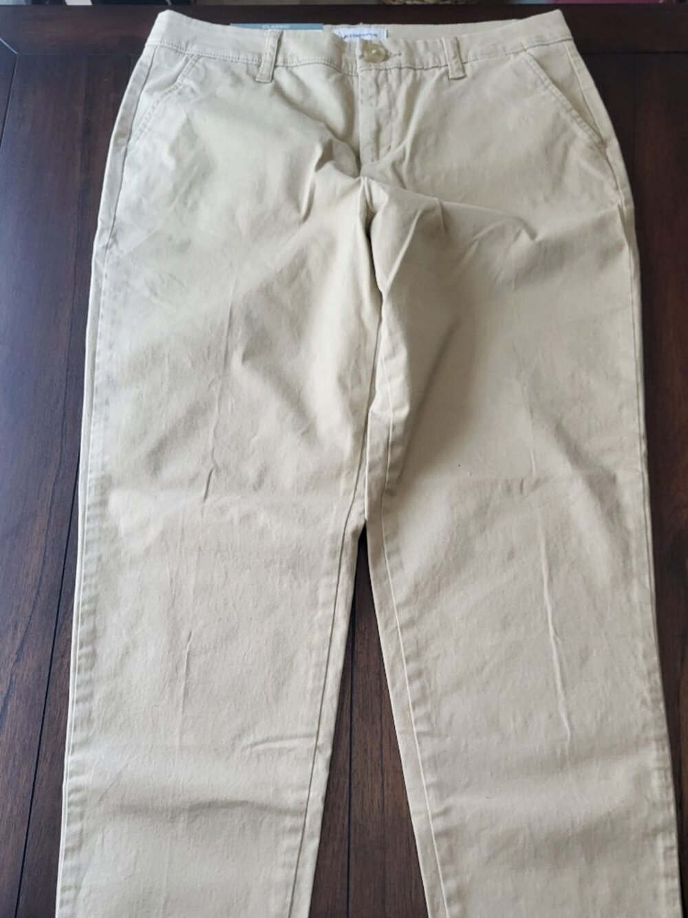 Liz Claiborne straight leg chino pant NWT